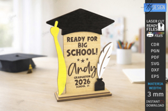 Personalized Kids Graduation Award Laser Cut | Grad 2026 SVG Product Image 1
