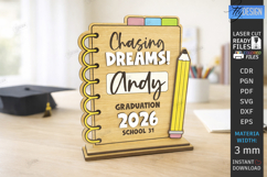 Personalized Kids Graduation Award Laser Cut | Grad 2026 SVG Product Image 1