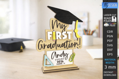 Personalized Kids Graduation Award Laser Cut | Grad 2026 SVG Product Image 1