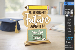 Personalized Kids Graduation Award Laser Cut | Grad 2026 SVG Product Image 1