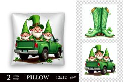 St Patricks Day Pillow Case. Pillow Sublimation PNG Product Image 1