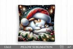 Animal Baby Sleeping Pillow PNG. Christmas Pillow PNG Product Image 1