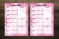 Pink Abstract Watercolor Digital Planners Product Image 3