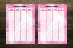 Pink Abstract Watercolor Digital Planners Product Image 4