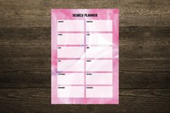Pink Abstract Watercolor Digital Planners Product Image 5