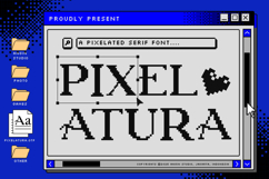 Pixelatura - Pixelated Font Product Image 1