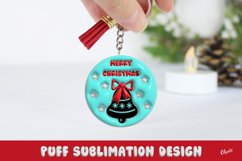 3D Inflated. Christmas Keychain Sublimation Product Image 1