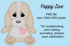 Puppy love scrapbooking element Product Image 1