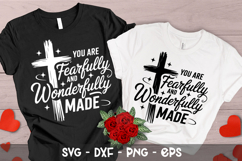 You are fearfully and wonderfully - Christian SVG Design Product Image 1