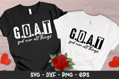 God Over All Things Inspirational SVG T-shirt Design Product Image 5