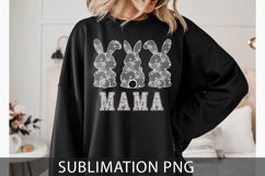 Mama, Lace Bunny PNG, Easter png, Lace Bow Bunny Pn Product Image 5