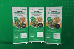 Vegan Restaurant Roll Up Banner Product Image 2