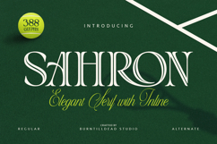 Sahron - Elegant Serif with Inline Style Product Image 1