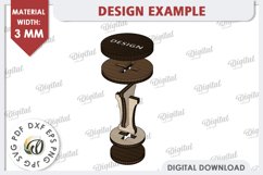 3D Valentine Stamp Laser Cut. Valentine Sign SVG Product Image 2