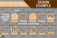 Christmas Nightlight Laser Cut Design. Christmas Decor SVG Product Image 4