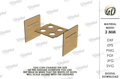Ice Cream Cone Holder Laser Cut. Ice Cream Stand SVG Product Image 2