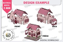 3D Valentine&#039;s House Laser Cut. Valentine Day Gifts SVG Product Image 4