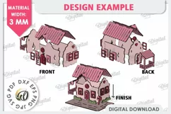 3D Valentine's House Laser Cut. Valentine Day Gifts SVG Product Image 4