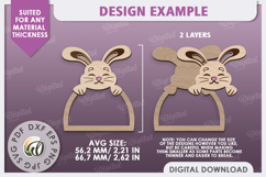 Easter Wooden Napkin Rings LaserCut Bundle. Easter Decor SVG Product Image 12