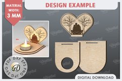 Valentine&#039;s Day Camping Candle Holders Laser Cut Bundle Product Image 4