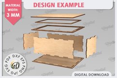 Decorative Wooden Gift Box Laser Cut. 3D Box SVG Product Image 2