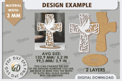 Christian Crosses Laser Cut Bundle. Christian Easter Decor Product Image 2