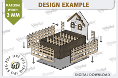 3D Home Garden Laser Cut. Garden Plant House SVG Product Image 3