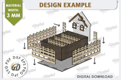 3D Home Garden Laser Cut. Garden Plant House SVG Product Image 3