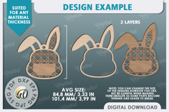 Easter Gift Tags Laser Cut Bundle. Personalized Basket Tags Product Image 9