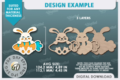 Easter Bunny. Easter Decor SVG. Easter Tiered Tray Laser Cut Product Image 2