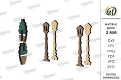 3D Railway Station Laser Cut. Kids toys SVG Product Image 14
