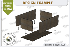 3D Home Garden Laser Cut. Garden Plant House SVG Product Image 3
