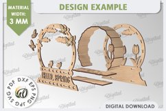 3D Easter Decor Laser Cut. Easter Stand. Spring Designs SVG Product Image 2