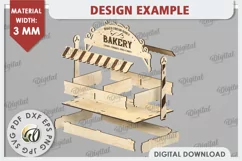Christmas Treats Shop Stand Laser Cut. Christmas Decor SVG Product Image 2