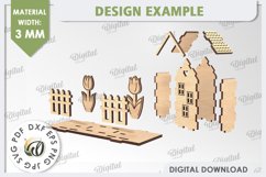 3D Easter Decor Laser Cut. Easter Stand. Spring Designs SVG Product Image 4