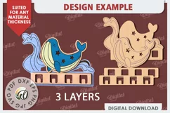 Kids Rack Laser Cut. Wooden Children's Coat Rack SVG Product Image 2
