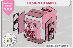 Valentine&#039;s Mailboxes Laser Cut Bundle. Love Mailboxes SVG Product Image 7