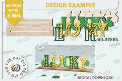 St Patrick&#039;s Day Stand Decor Laser Cut Bundle. Lucky Charms Product Image 6