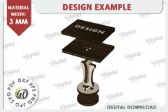 3D Valentine Stamp Laser Cut. Valentine Sign SVG Product Image 2