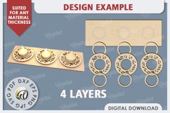 Wooden Candle Holders Laser Cut Bundle. Home Decor SVG Product Image 7