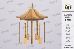 3D Spinning Carousel Laser Cut. Stand Decor SVG Product Image 3