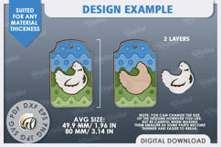 Easter Gift Tag Laser Cut. Easter Basket Tag SVG Product Image 2
