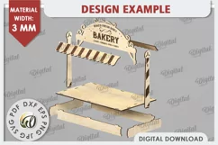 Christmas Treats Shop Stand Laser Cut. Christmas Decor SVG Product Image 2