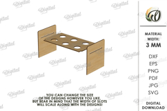 Ice Cream Cone Holder Laser Cut. Ice Cream Stand SVG Product Image 2