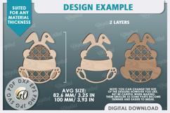 Easter Gift Tags Laser Cut Bundle. Personalized Basket Tags Product Image 7