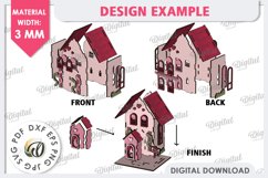 3D Valentine&#039;s House Laser Cut. Valentine Day Gifts SVG Product Image 4