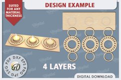 Wooden Candle Holders Laser Cut Bundle. Home Decor SVG Product Image 10