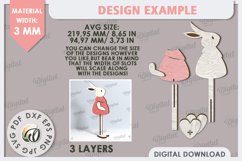 Easter Bunny Laser Cut. Easter Characters. Easter Stand SVG Product Image 2