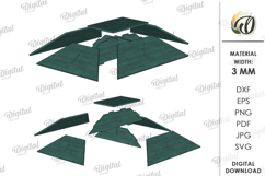 3D Railway Station Laser Cut. Kids toys SVG Product Image 6