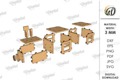 Winter Stand Laser Cut. Standing Decor. Winter Scene SVG Product Image 2